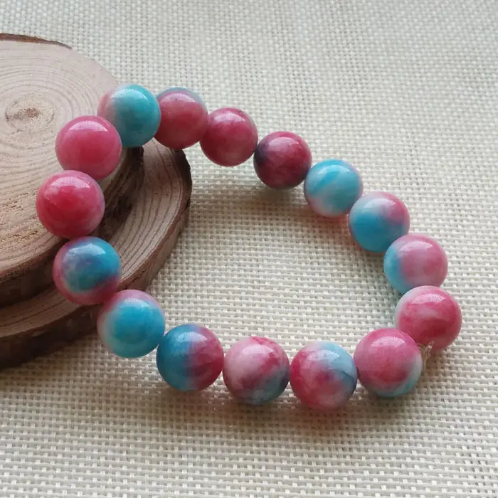 A-413 китайский модный красивый красный синий Регулируемый каменный браслет из