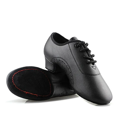 Мужская обувь для латинских танцев, черная обувь на низком каблуке, Обувь для бальных танцев, для мальчиков, танго, сальсы, румбы, Современная джазовая обувь