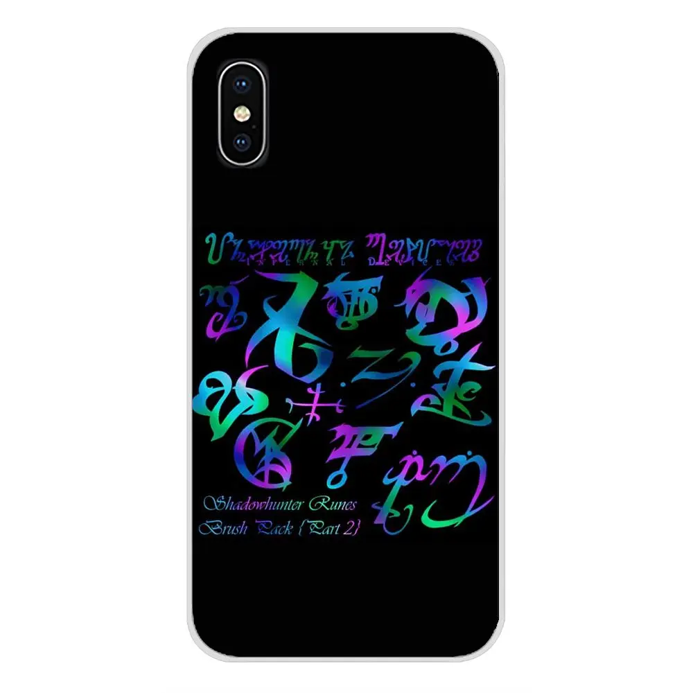 SHADOWHUNTERS ангельская Руна для Apple iPhone X XR XS MAX 4 4S 5 5S 5C SE 6 6S 7 8 Plus ipod touch прозрачный чехол
