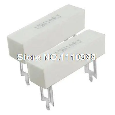 Керамический цементный Силовой Резистор 15 Вт 10 Ом 5% 10R 2 шт.|resistor 10r|resistor wattresistor power |
