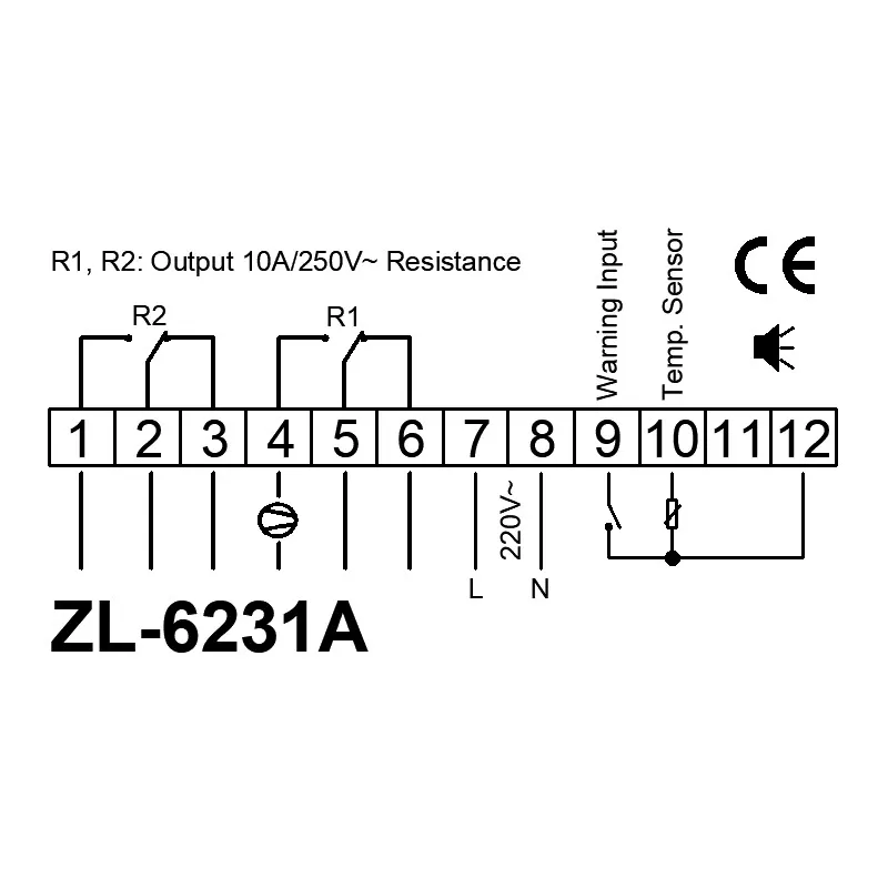 ZL-6231A, 4 шт. в партии, контроллер инкубатора, термостат с многофункциональный таймер, как STC-1000, STC 1000, XH-W3001, W1209+ TM618N