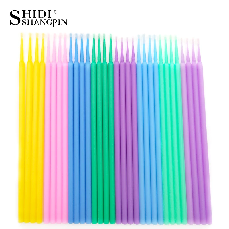 100pcs/bag Durable Micro Disposable Eyelash Extension Make up Brushes Individual Applicators Mascara Removing Tools Swabs |