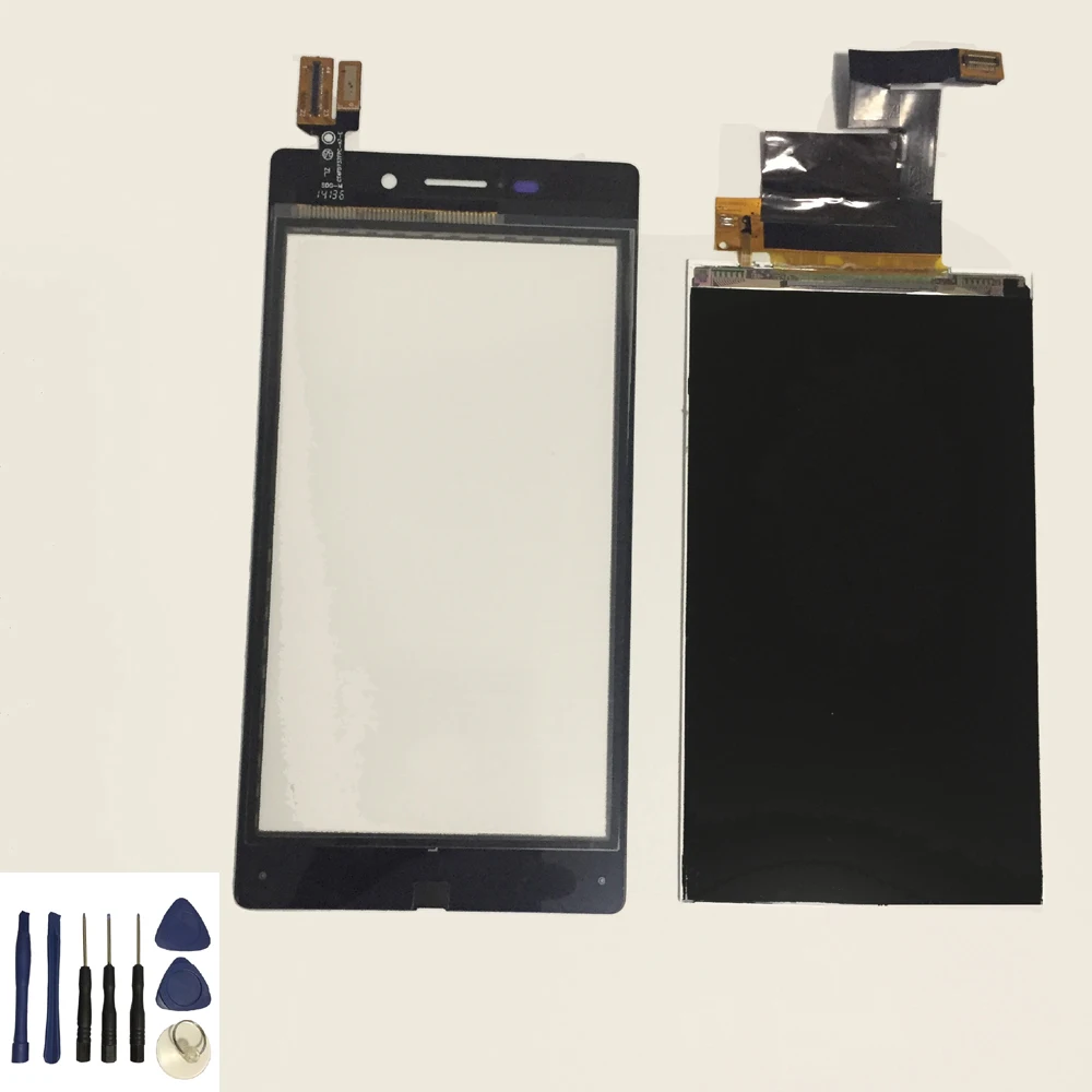 Для SONY XPERIA M2 AQUA D2403 D2406 4G / LTE Черный/Белый сенсорный экран сенсор + ЖК дисплей модуль