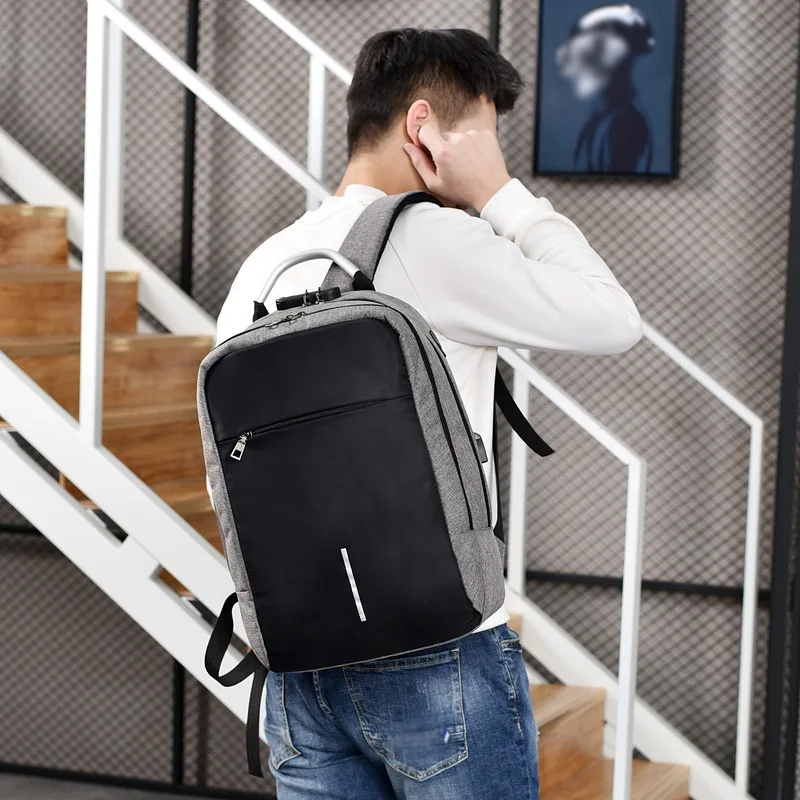 Мужской рюкзак 15 6 дюйма с защитой от кражи многофункциональный для ноутбука