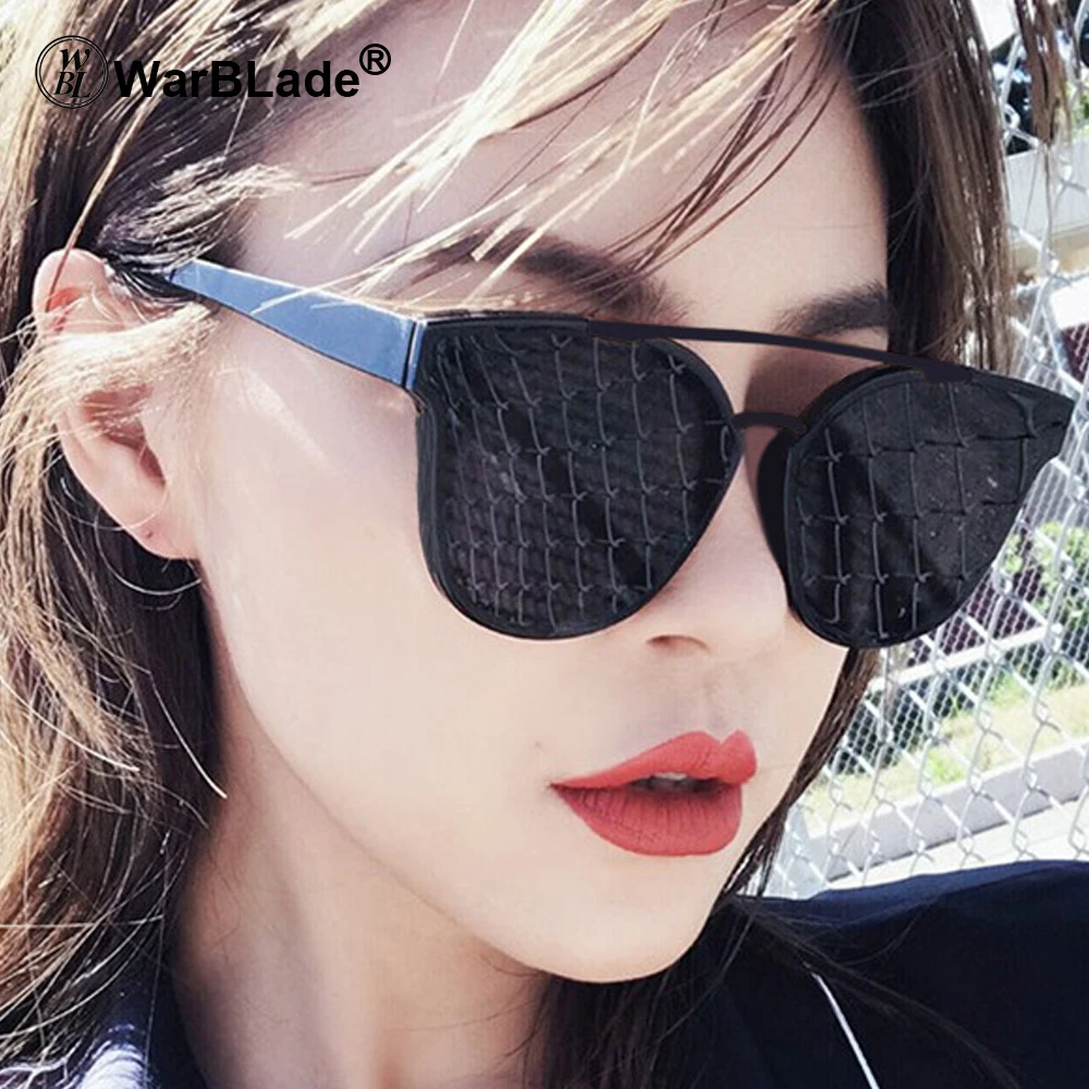 Женские солнцезащитные очки с зеркальными очками WarBLade роскошные брендовые