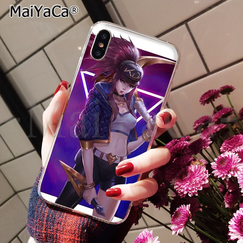 A12 MaiYaCa kda league of legends ТПУ мягкий силиконовый прозрачный чехол для телефона для iPhone 8 7 6 6S Plus 5 5S SE XR X XS MAX Coque Shell - Цвет: A12