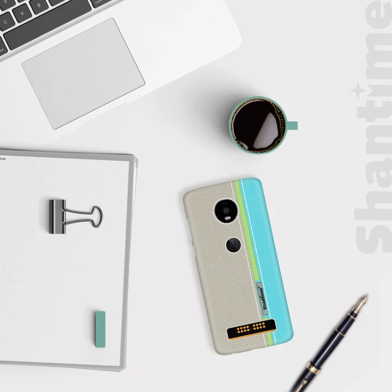 Роскошный чехол из искусственной кожи для Motorola Moto Z4 играть Модный Цветной