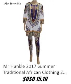 Mr hunkle модные Дизайн Дашики вечерний комплект printted Дашики платье и Брюки для девочек для Для женщин и Для мужчин