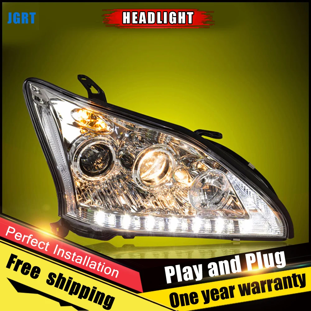 2 шт. светодиодный Автомобильные светодиодные фары для Lexus RX350 2004-2009 RS350 |