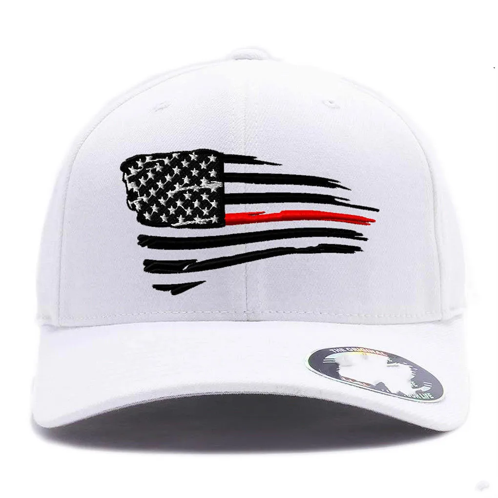 Новая американская тонкая красная линия развевая флаг. бейсбольная кепка с