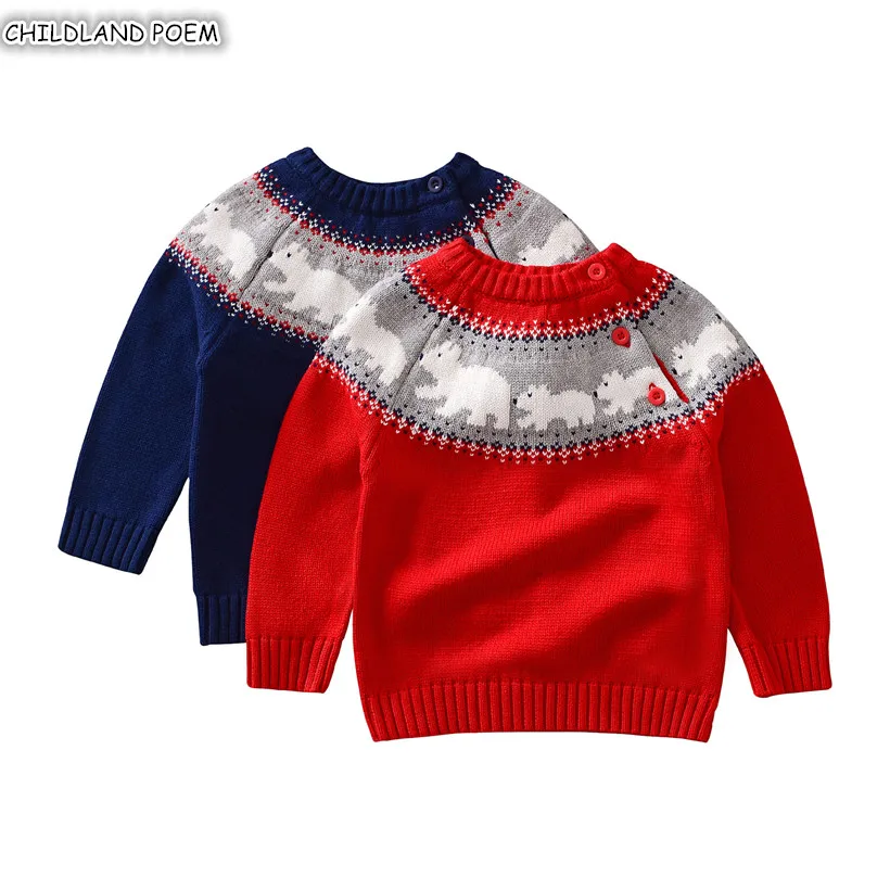 Christmas Sweater For kids Cotton Baby Sweater Toddler Baby Girl Sweater Boys Cardigan New Year Baby Boys Sweater Girls Cardigan