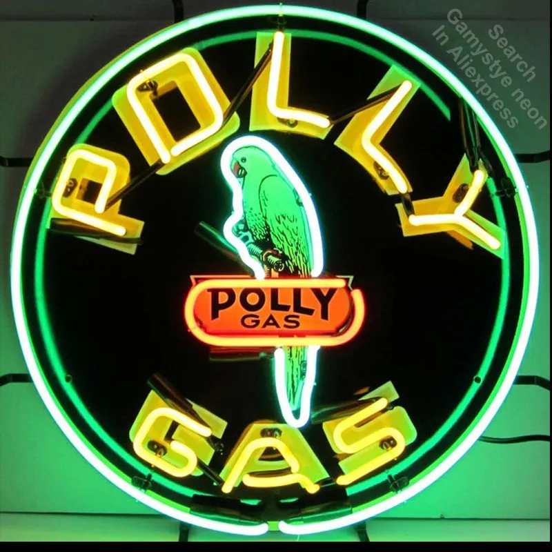 Неоновые вывески для Polly газовые неоновые лампы ручной работы стеклянная трубка