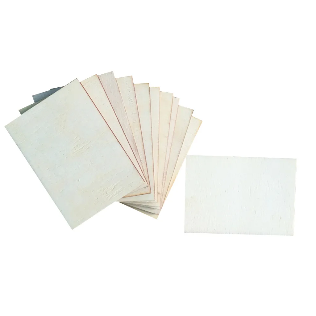 

20 Pieces Blank Boards Plywood Sheets For Crafts, Models & Pyrography Wood Plaque Sign DIY Woodburning Materials 70x49mm