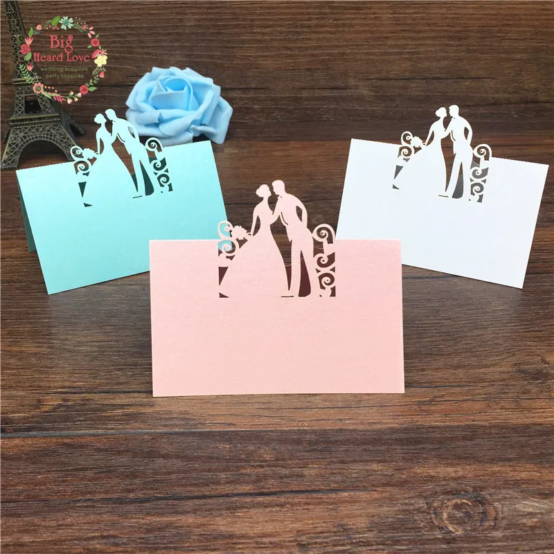 40 шт. декоративные карточки для свадебного имени|card love|love cardslaser cut wedding card |