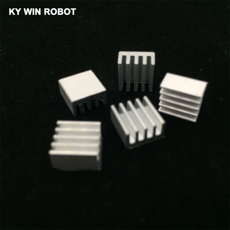 5 шт. мини Клей алюминиевый радиатор A4988 радиатор 9x9x5 мм кулер для 3D-принтера шаговый двигатель драйвер VGA ram светодиодный IC