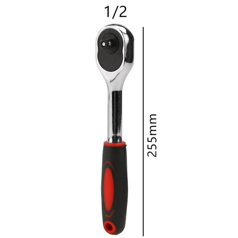 1/2 Ratchet Wrench 24 Teeth Anti Rust High Torque Two-way Spanner Key Socket Drive Hand Tools for Auto Car Repairing 4S Shop | Инструменты