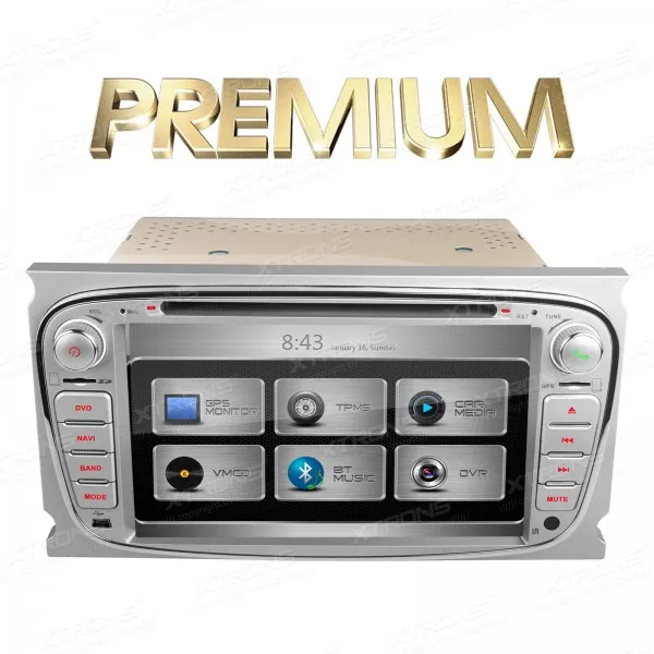 XTRONS 7 дюймов серебристый 2 din автомобильный аудио dvd automotivo HD сенсорный экран плеер