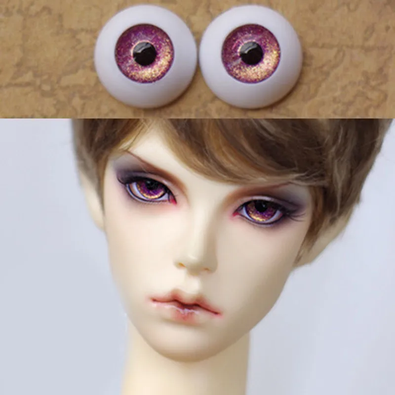 Глаза для кукол bjd золотого и фиолетового цвета игрушки BJD sd очки 1/3 1/4 1/6 8 14 16 18 20 мм акриловые глаза кукол|bjd doll