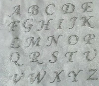 2 sheet lot 52pc alphabets rhinestones applique patches hot fix rhinestone motif designs iron on transfers motif shirt sweater