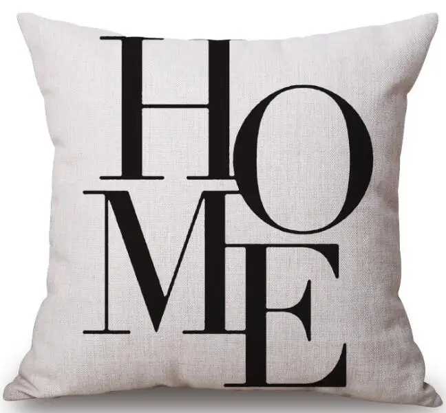 Чехол для подушки из хлопка и льна