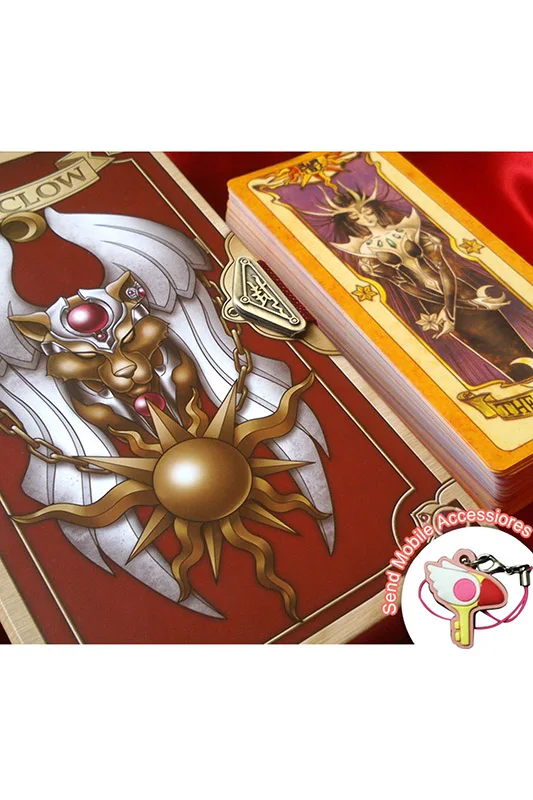 

Горячая аниме карта Captor Сакура 56 шт. Clow карта (отправить Мобильные аксессуары) косплей