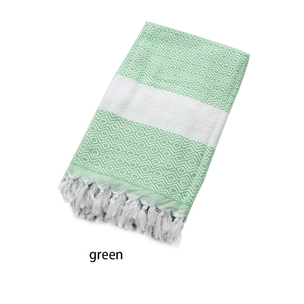 New Oversized Turkish Bath Towel with Tassel Soft Terry Cloth Striped Adult Beach Towel Extra Large Peshtemal Bath Sheet Scarf