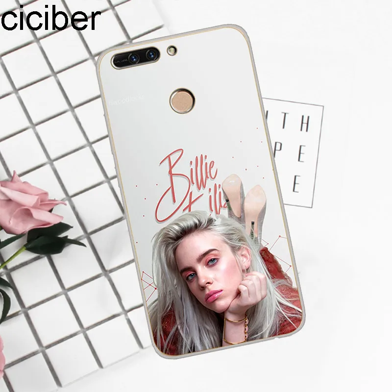 Ciciber для Honor V 10 9 8 Pro Lite X C Play 7A мягкие ТПУ чехлы Billie Eilish телефонов Y 7 6 5 3 Prime 2017 2018 2019 |