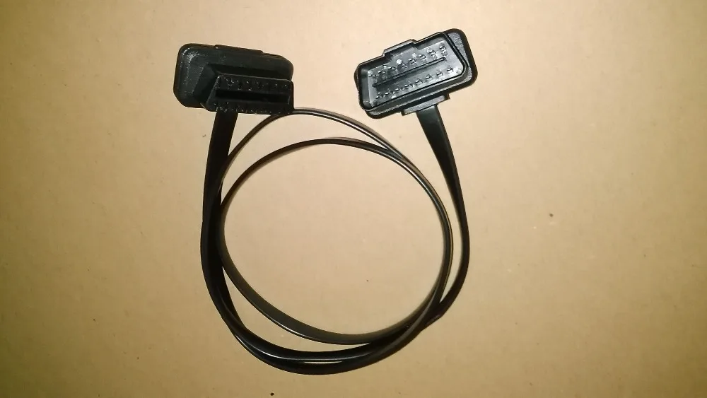 Новое предложение! Высокое качество 1 5 м плоский + тонкий как лапша OBD 2 16 pin ELM327
