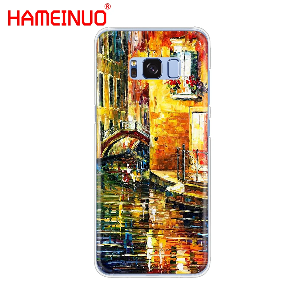 HAMEINUO итальянский чехол для сотового телефона ночь в Венеции Samsung Galaxy S9 S7 edge PLUS S8 S6