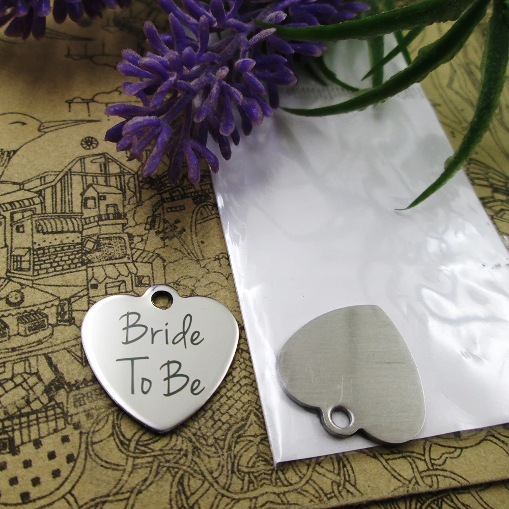 10 шт.-подвески из нержавеющей стали Bride To Be 5 стилей на выбор подвески сделай сам
