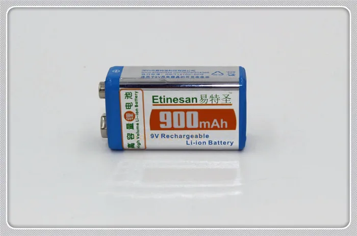 Литий ионный перезаряжаемый литий аккумулятор 9 В 900 мАч 1 шт./лот|batterie 9volt|battery battery