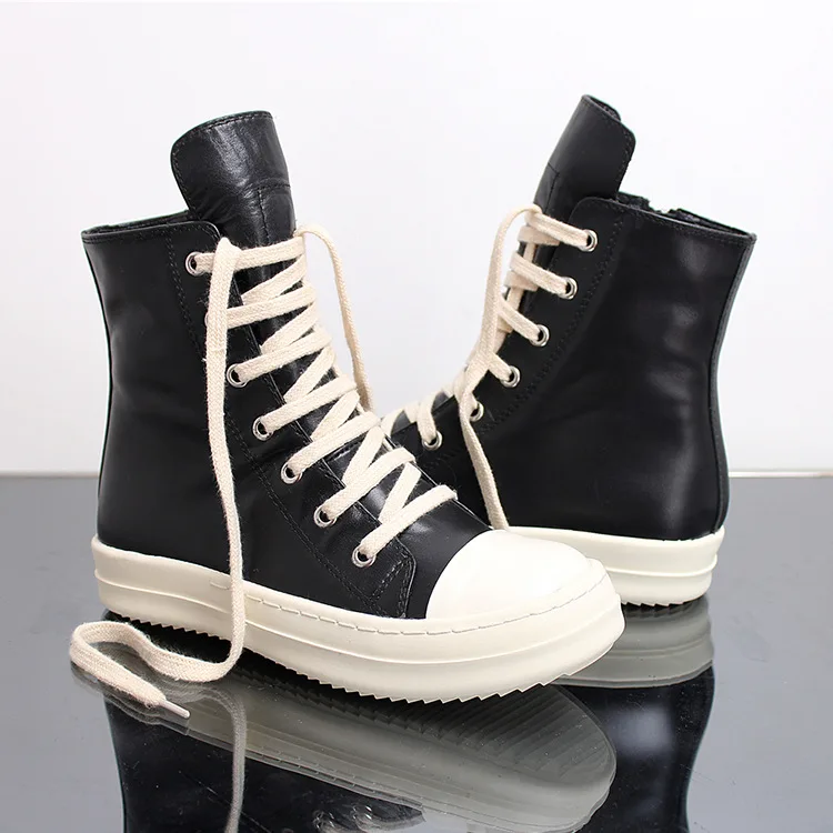 Size 35-46 Hip Hop Mens high top sneakers Casual Shoes lovers Tenis Sapato Masculino retro platform Sneakers Basket zipper | Обувь