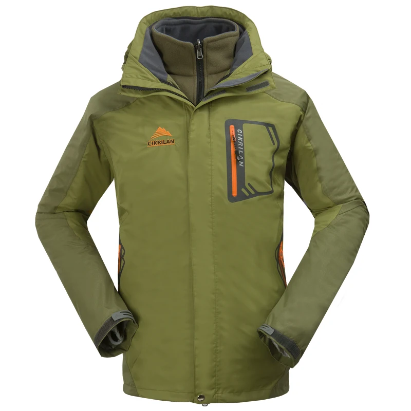 2017 Водонепроницаемость поход на открытом воздухе куртка Для мужчин двойной Слои