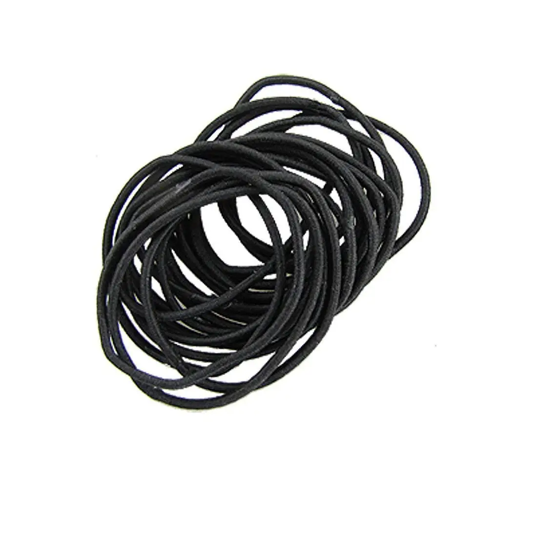 20 Pcs Black Elastic Hair Bands Ponytail Holders For Ladies Women | Красота и здоровье