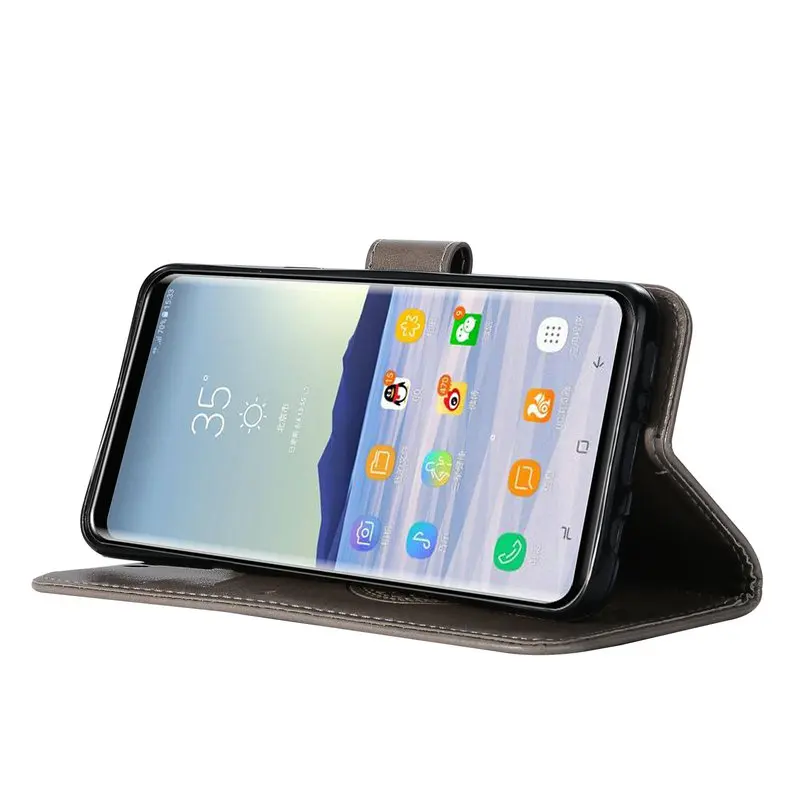 3D Сова кожаный чехол для samsung Galaxy Note 8 чехол Coque samsung S9 чехлы с откидной крышкой для samsung S5 S6 S7 S8 S9 плюс Xcover 4