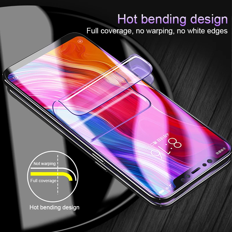 8D Гидрогелевая пленка с полным покрытием для Xiaomi 9 8 Lite Mix 3 Max PocoPhone F1 Защитная