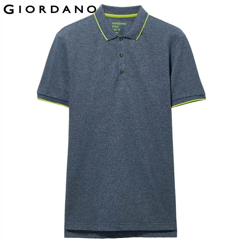 Giordano поло мужское футболка slim fit Polo фирмы Giordano с короткими рукавами выполнена из хлопка и полиэстера, рубашка а так же имеет нескольких цветовых вариантов