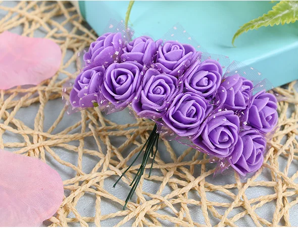 12 головок/связка Stamen сахар Свадебные украшения в виде роз Diy ВЕНОК ручная вышивка