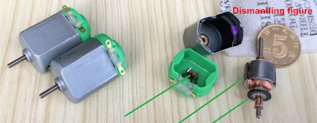Quality! Model Toy Special motor Carbon brush Big torque High speed ROHS 130 DC Motor Competition Design Model Cars DIY