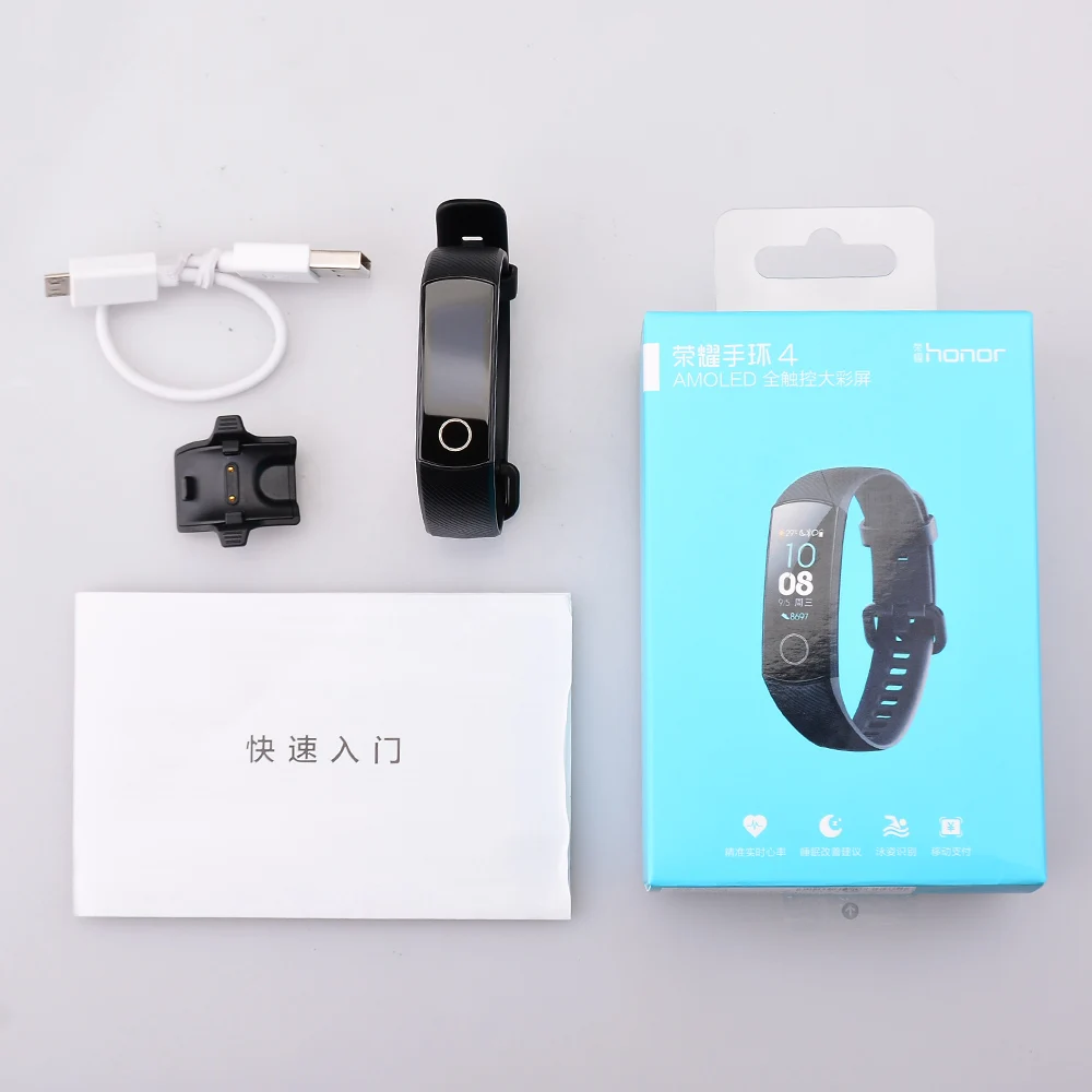 Фитнес-браслет Honor Band 5, смарт-браслет Amoled, сенсорный экран, фитнес-трекер, для плавания, для обнаружения положения, пульса, сна, оснастки