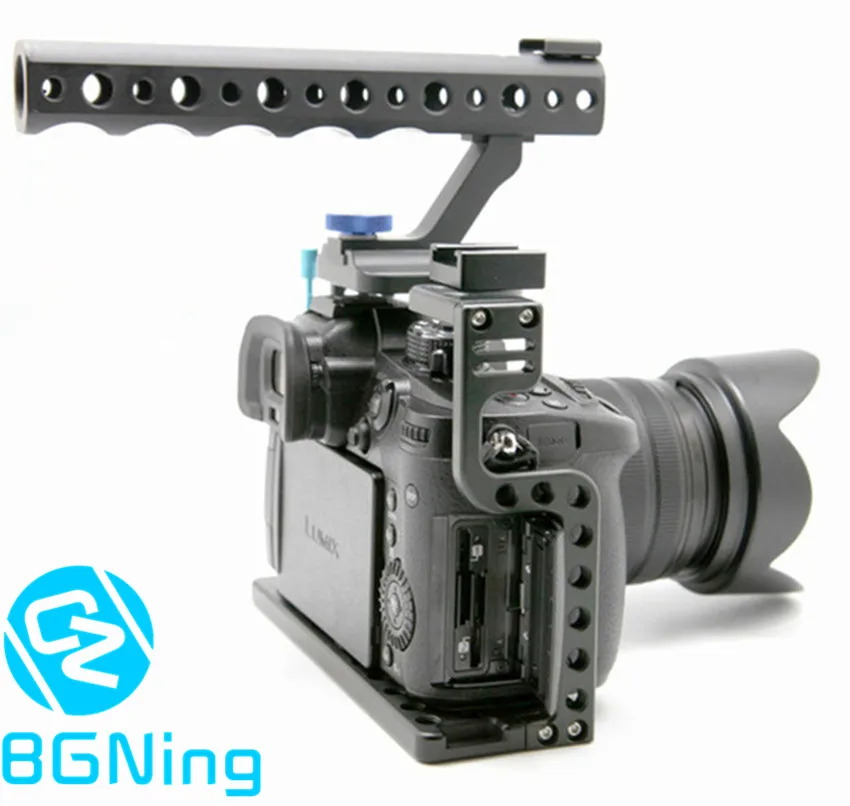 

BGNing Camera Cage Protecting Case Mount with Top Handle Grip for Panasonic Lumix GH5 / GH5s Camera Photo Studio Kit