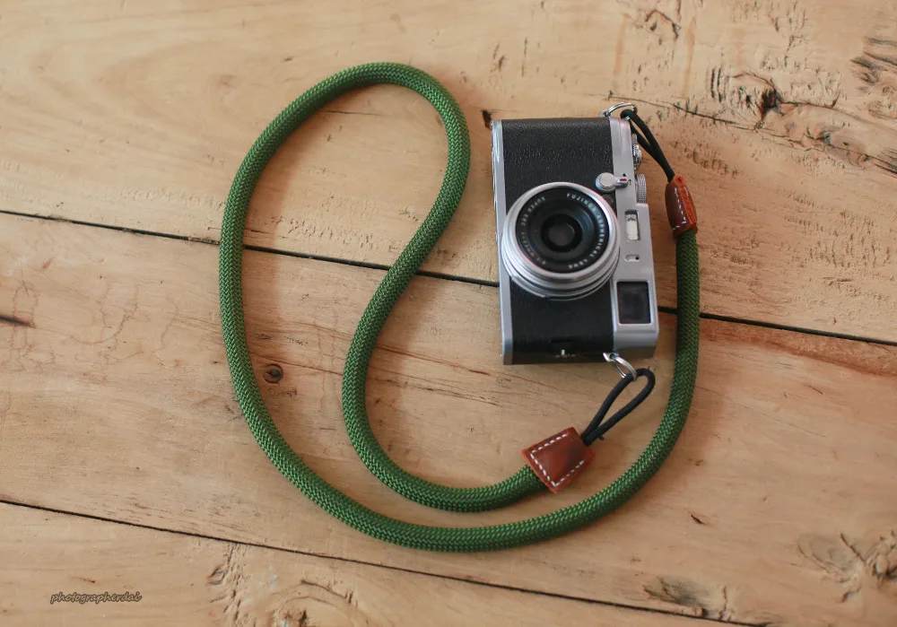 E Style зеленая 10 мм скалолазающая веревка Коричневая Кожаная ручная камера Фотофон