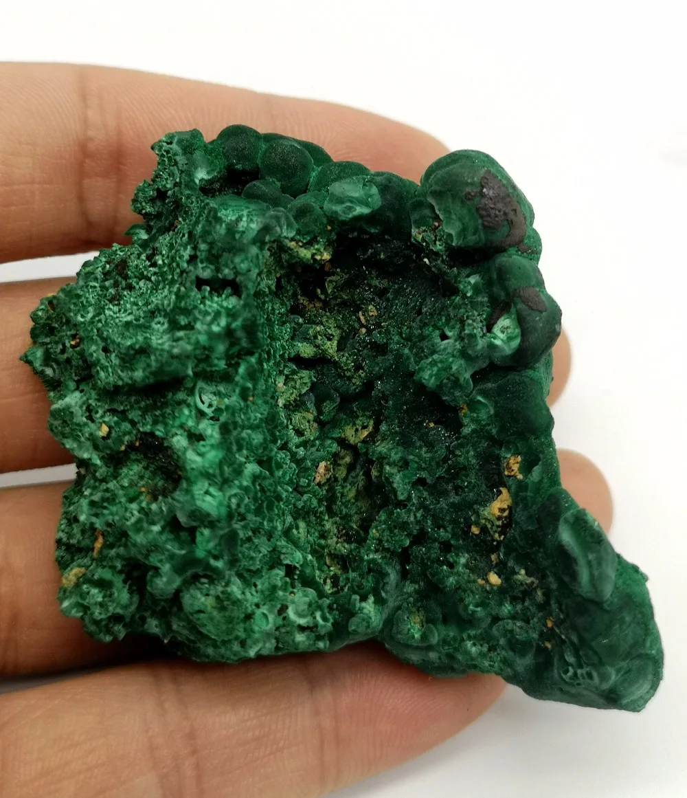 85g натуральный МАЛАХИТ образец минерала зеленый камень кристалл учебный