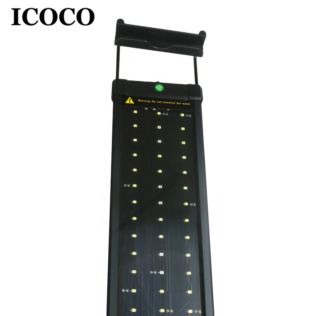 ICOCO 120 белый и 24 синих СВЕТОДИОДА для аквариума супер яркая лампа с выдвижными