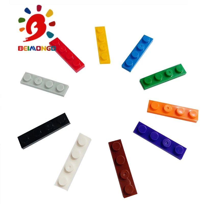 Бесплатная доставка! Пластина конструктора BEIMONGO 1x4 150 шт. Развивающие и