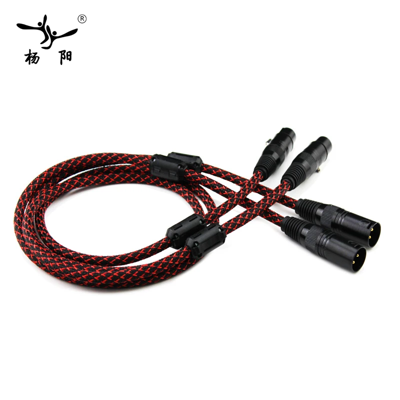 YYAUDIO 1 пара Hifi 2 XLR штекер гнездо балансировочный аудиокабель высокая