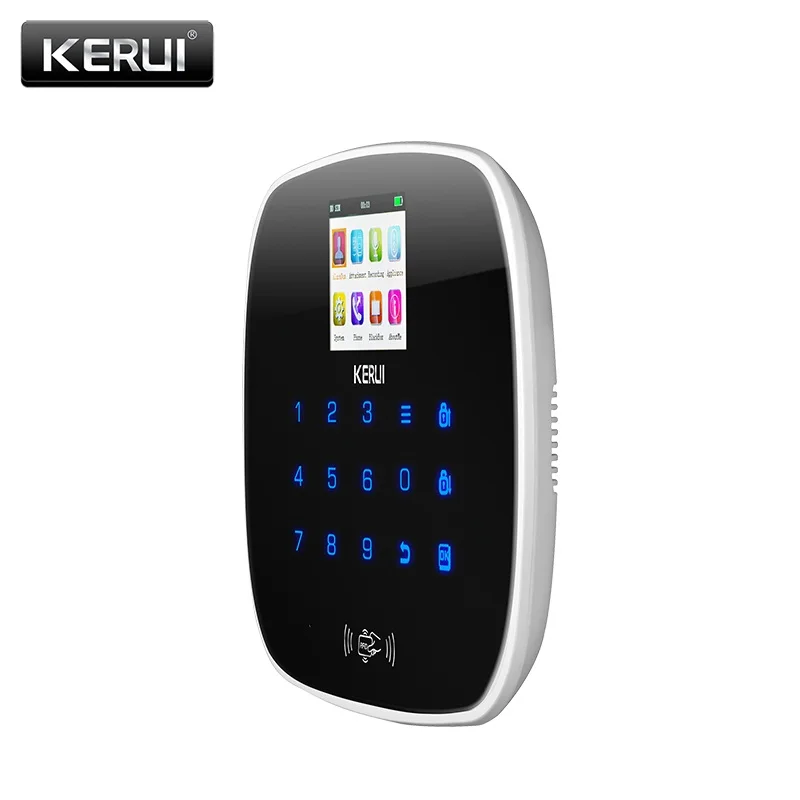 KERUI Android IOS APP 433 МГц TFT цветной экран пользовательское меню GSM сигнализация sim карта