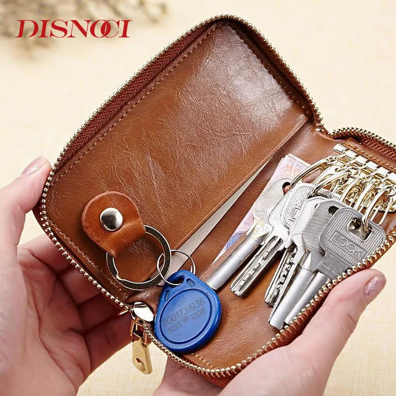 Кошелек DISNOCI из натуральной воловьей кожи модный бумажник для автомобильных