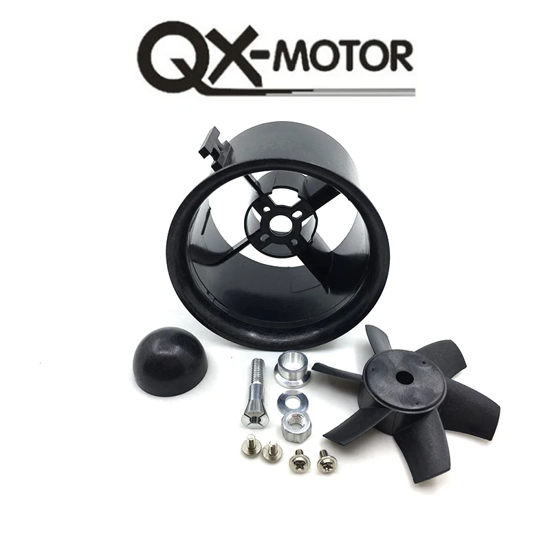 QX MOTOR Brand 70 мм EDF KIT с 6 лезвиями Ducted Fan Suit для RC самолета прямая покупка завода|Детали