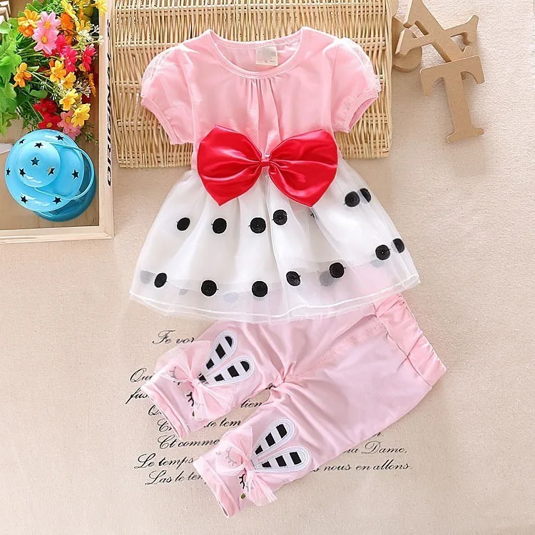 2017 г. Комплекты летне осенней одежды для девочек детский комплект Повседневное